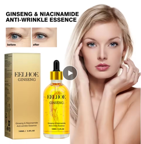 100ml Ginseng Essence for Skin Tightening Rejuvenate the Face Moisturing Nourishing Nicotinamide Hyaluronic Acid Facial Serum
