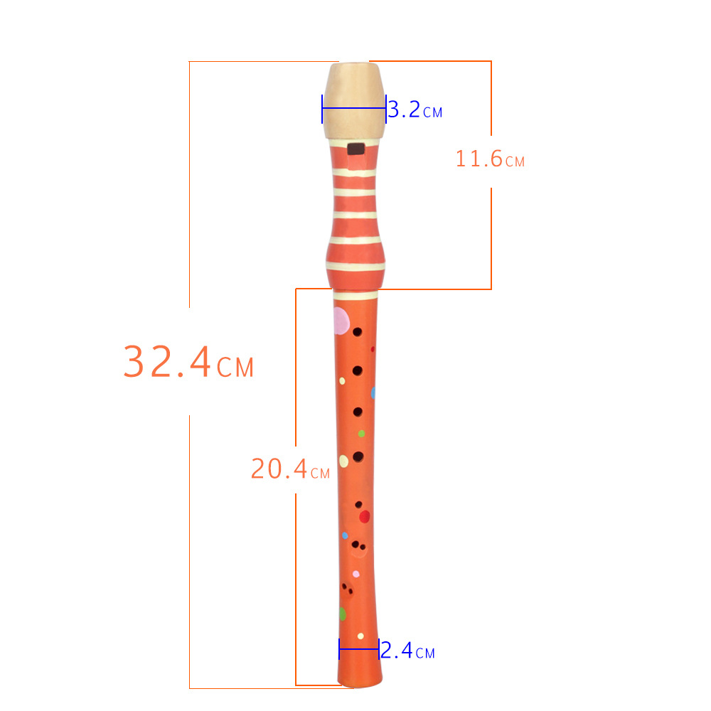 Wooden 8-hole treble clarinet flute professional playing instrument children's puzzle toy 8-hole clarinet instrument