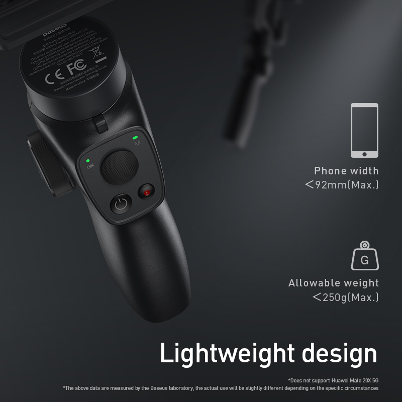 Baseus 3-Axis Handheld Gimbal Wireless Bluetooth Phone Gimbal Stabilizer for iPhone Tripod Gimbal Smartphone Stabilizer Gimbal