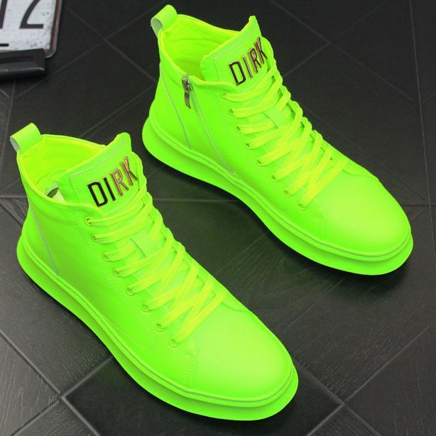 New Size(39-45) High Top Sports Thick Soled Fashion Shoes Student Running Shoes Male