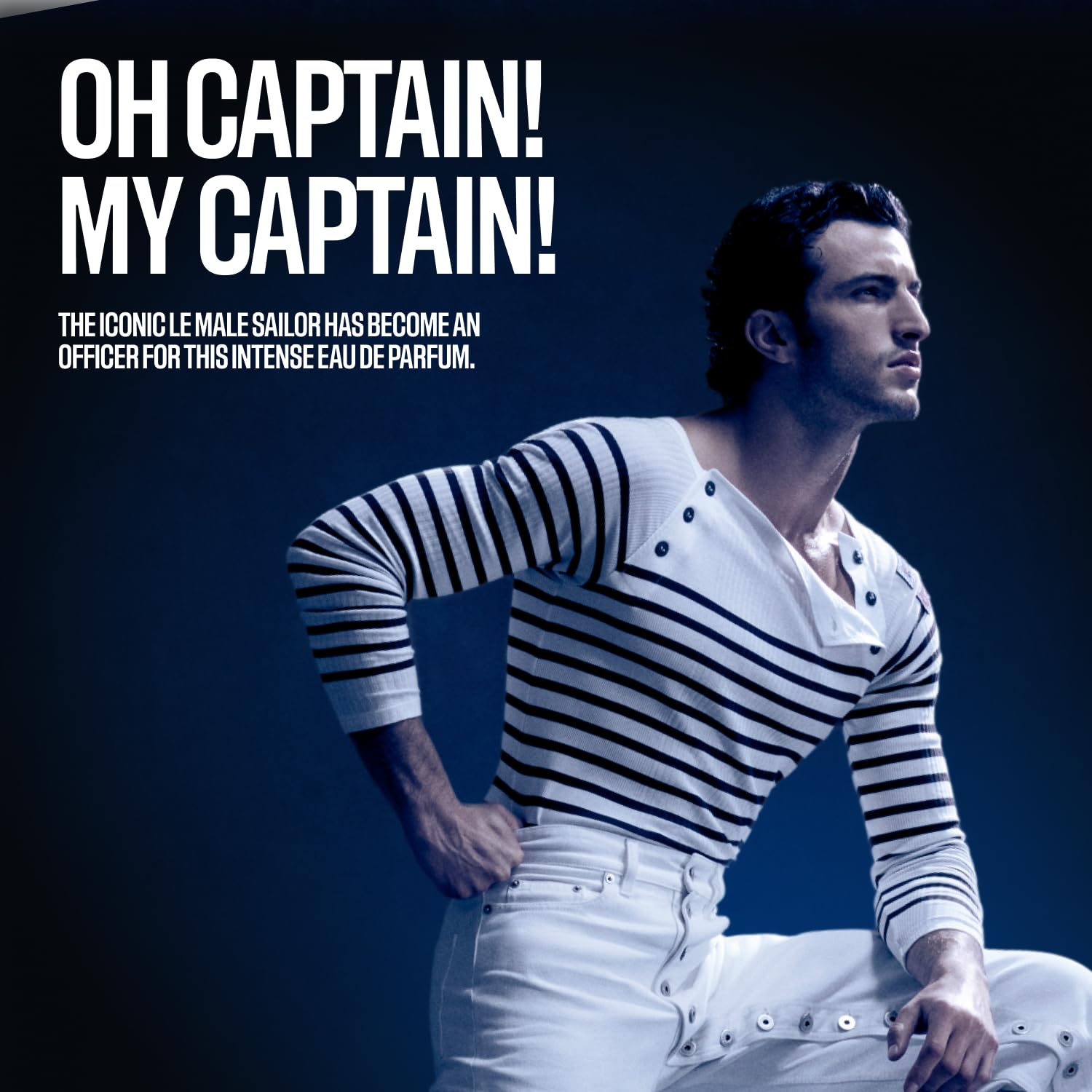 Jean Paul Gaultier Le Male Le Parfum - Amber Woody Eau de Parfum Intense for Men Fragrance - Cardamom, Lavender & Iris, Vanilla - Men's Perfume Spray,