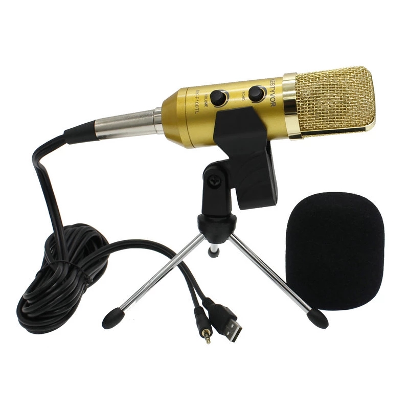 Condenser Microphone Studio Sound 3.5mm Wired Vocal Recording Microphone Broadcast And Studio Shock Mount Radio Microphones