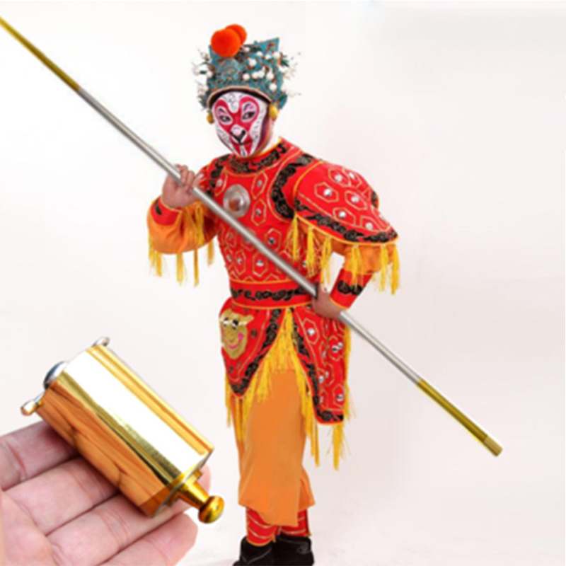 Telescopic Stick Golden 1.1m/1.3m/1.5m Wand Stick Close Up Illusion Magic Wand Toy Professional Trick Prop Stage