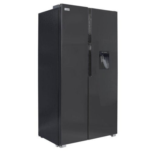 NASCO SIDE BY SIDE 527L + DISP BLACK MIRROR FRIDGE NASSB2-64S