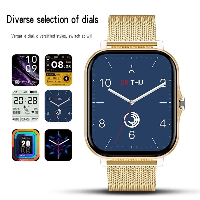 For Apple 1.69Inch Full Touch Screen Sport Fitness Smartwatch Women Gift Watch Health Monitor Bluetooth Call Smart Watch Women