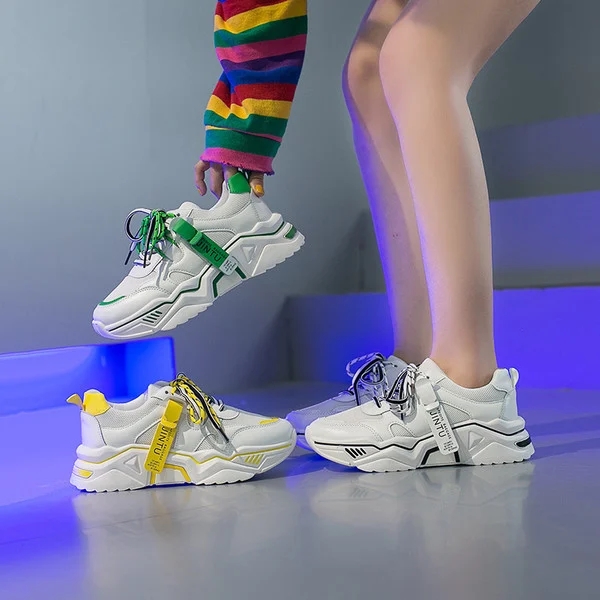 Women's Summer Ins Tide New Type of Nethong Baitao Super Hot Hip-hop Lady's Leisure Sports Shoes
