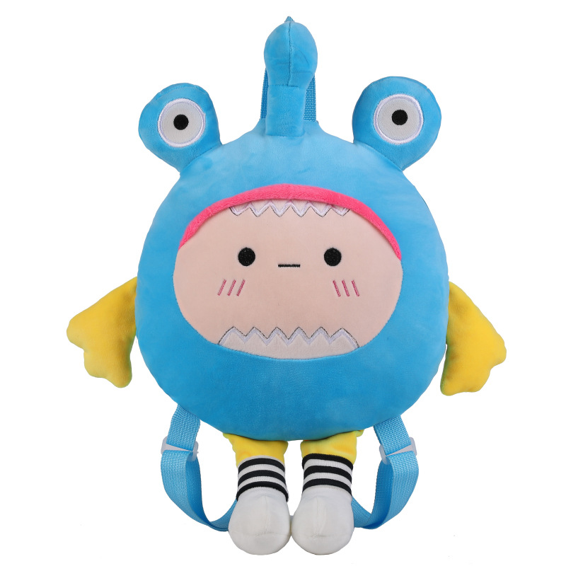 Cross border internet celebrity e-commerce new strawberry egg stuffed toy backpack cartoon cute one shoulder phone zero wallet