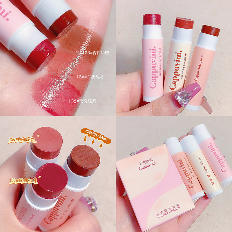 Tinted Lip Balm Hydrating Moisturizing Moisturizing Fade Lip Marks Dead Skin Removing Whitening Lip Care Balm