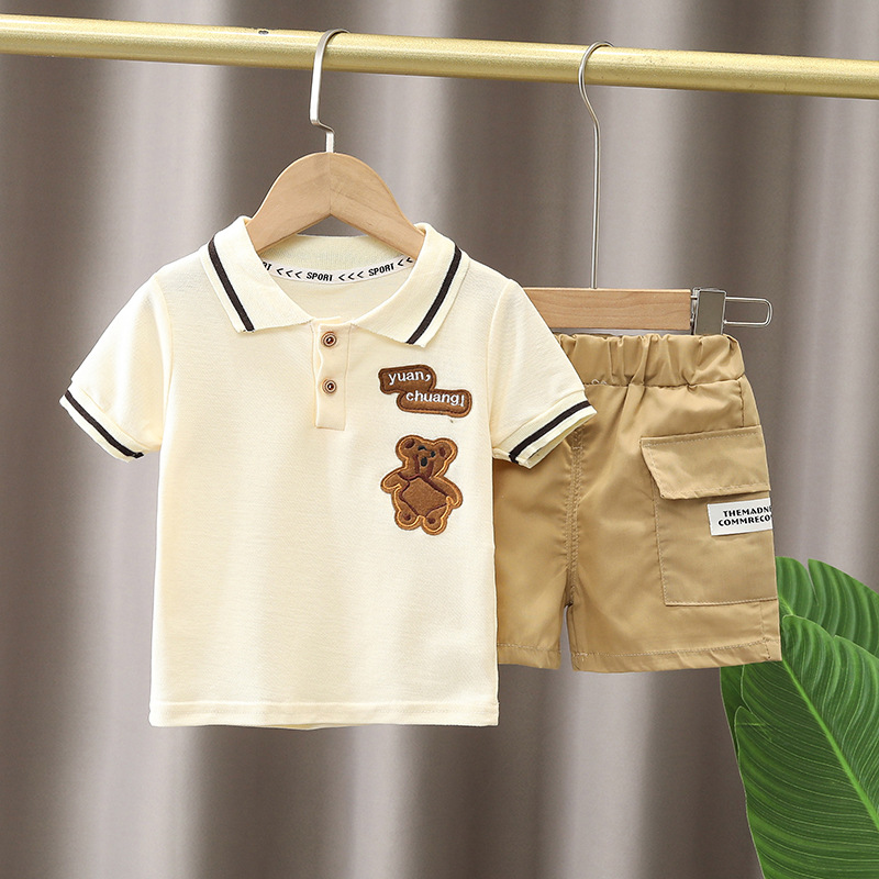 Summer children's short sleeved Clothing set for boys girls Korea casual letter Print Outfits Sport clothes for 4 6 8 10 12 Yrs
