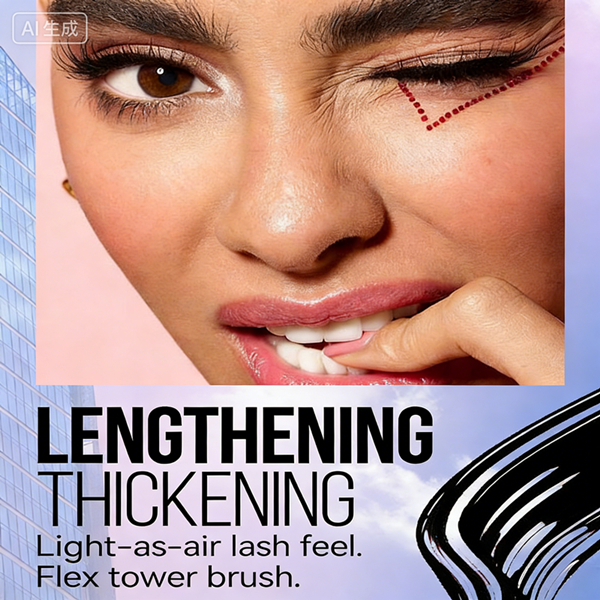 5 Colors Mascara Thick Long Curling Waterproof Liquid Fiber Mascara Long-lasting Mascara Eyelash Extension Large Eye Makeup
