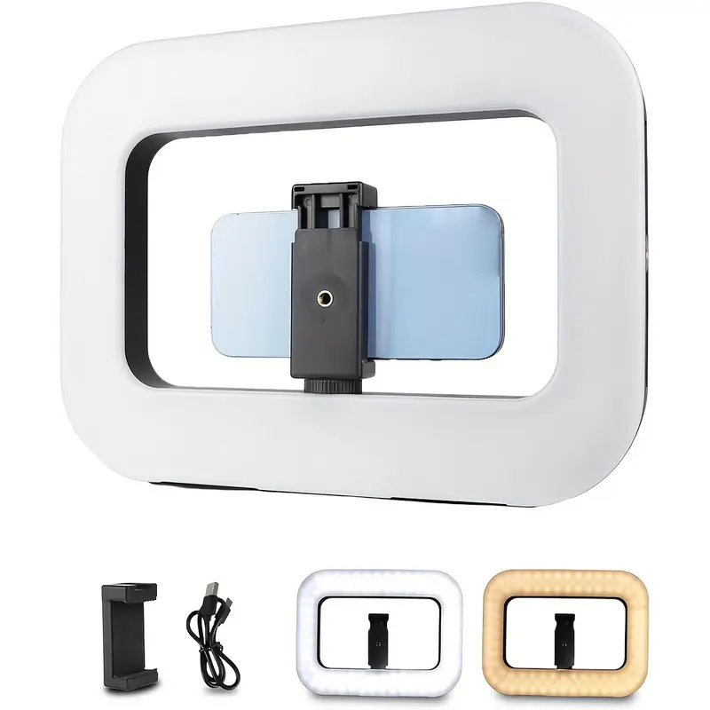 2025 New Smartphone Video Stand Handheld LED Ring Light Selfie Light Mobile Video Stabilizer for Camera, Smartphone, Action Camera, Filming, Filmmaking and Makeup