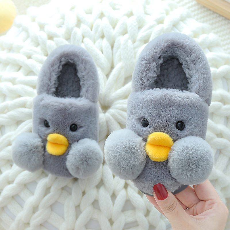 Kids Slippers Winter Children Cotton Shoes Warm Furry Non-slip Baby Girl Indoor Plush Slipper Toddler Shoes For Boys Miaoyoutong