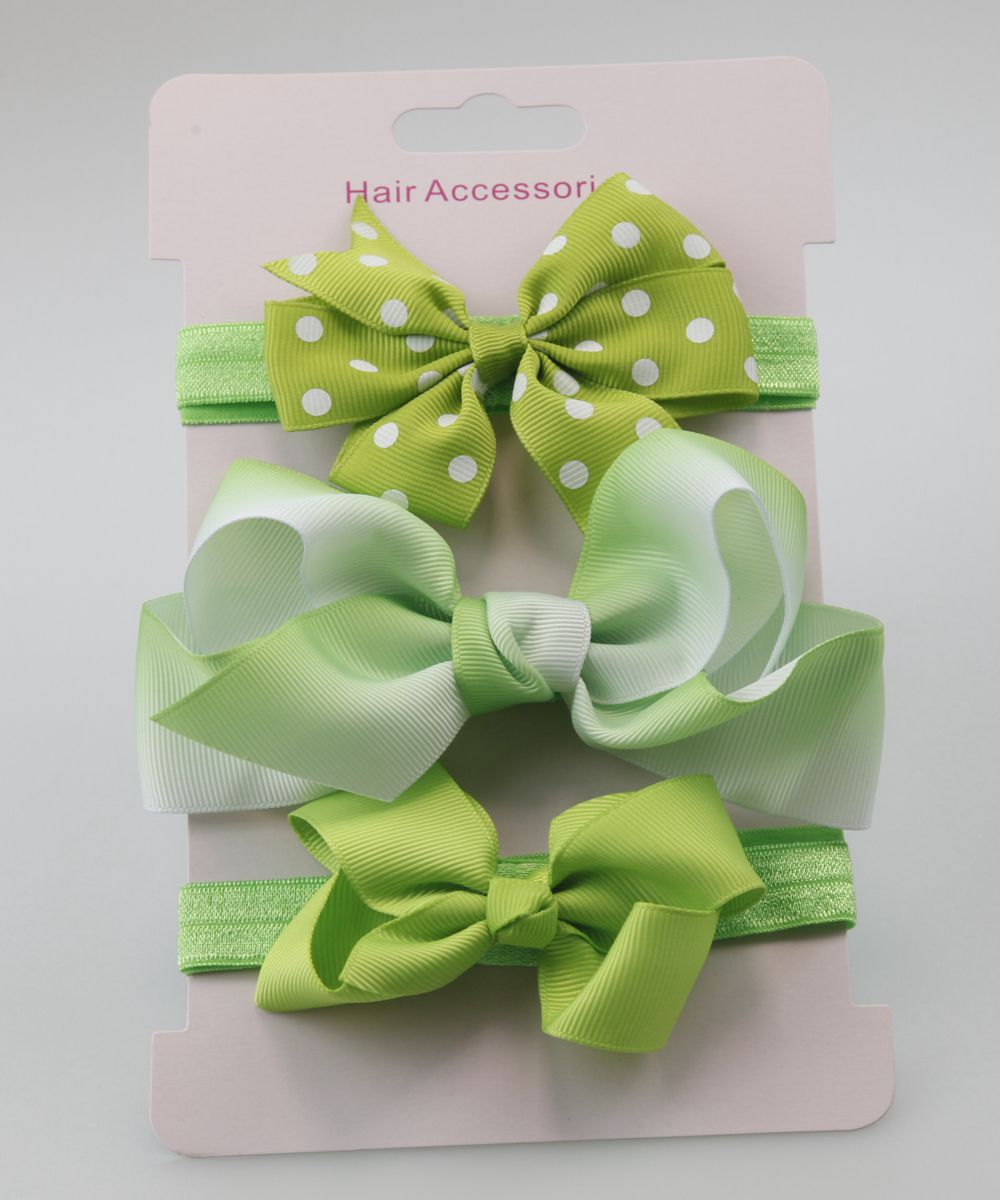 3Pcs/Set Baby Girl Headbands Elastic Bowknot Hair Band Turban