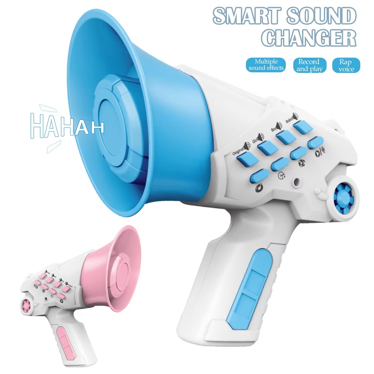 Portable amplifier, alarm, amplifier toy, intelligent voice changer toy, funny party prank, handheld amplifier