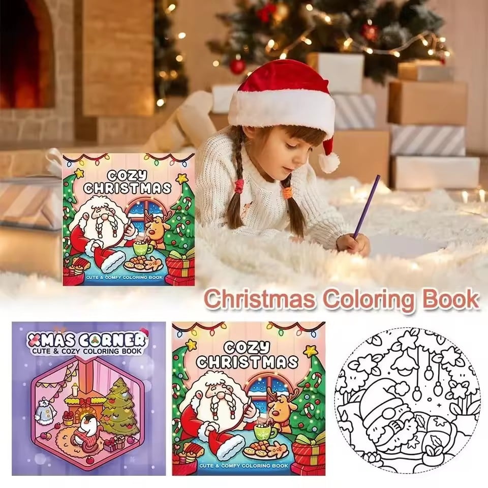 1PC Cute Cartoon Coloring Book Educational Stress Relief Paperback Painting Gift Montessori Drawing Toy for Adults And Teens