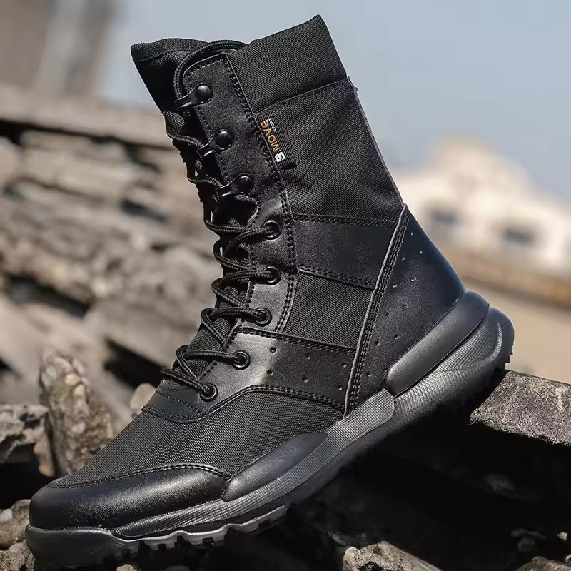 Summer Breathable Hiking Boots Mens High Top Outdoor Climbing Mountaineering Shoes Lightweight Boots Size 37-46