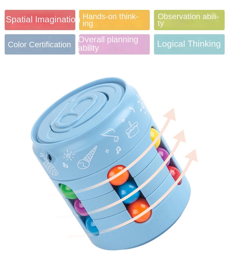 5.6 * 6.8cmAnti-stress thinking development ball magic bean burger Rubik's cube toy stress toy stress ball stress reliever toys