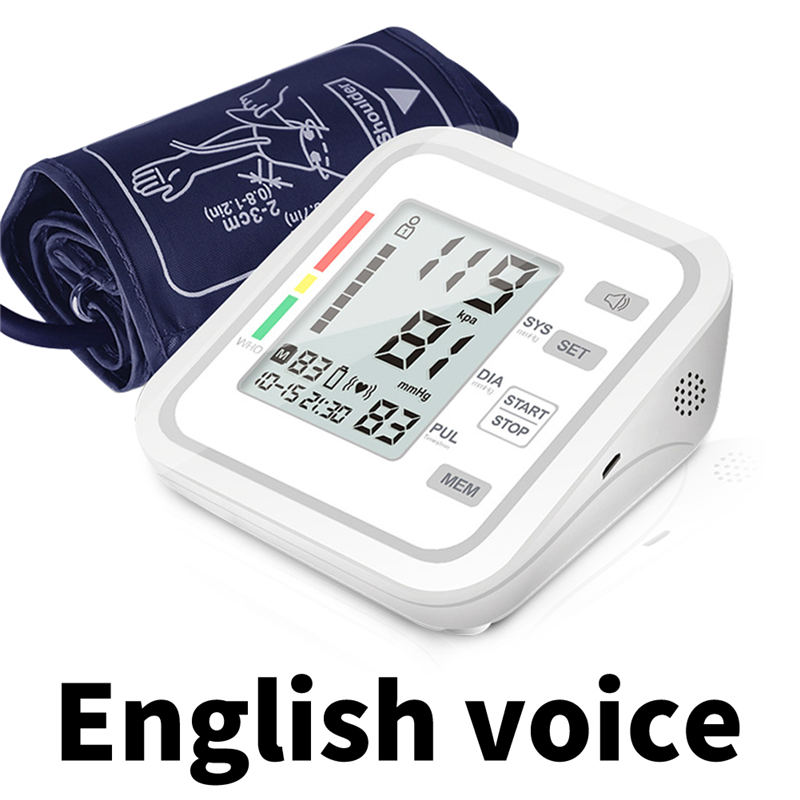 Automatic Tonometer Digital Blood Pressure Monitors for Measuring Arterial Pressure Cuff Sphygmomanometer Upper Arm