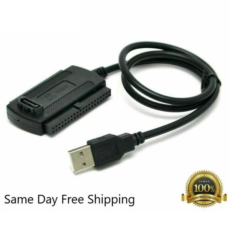 SATA/PATA/IDE Drive To USB 2.0 Adapter Converter Cable For 2.5" 3.5" SDD Hard Drives FE HDD Hard Drive Adapter FOR PC Notebook