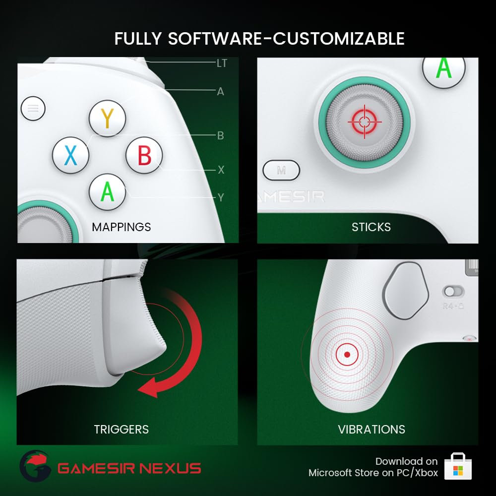 GameSir G7 SE Wired Controller for Xbox Series X|S, Xbox One & Windows 10/11, Plug and Play Gaming Gamepad with Hall Effect Joysticks/Hall Trigger, 3.