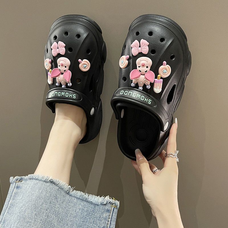 Garden Shoes Female Wearing Beach Sandals Man Slipper In Summer Bass Lightyear Tall 2.5cm Thick Soled Cartoon Diy Sandals Female