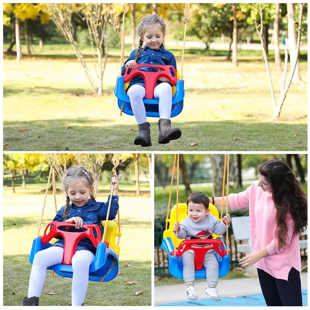 Baby Boy Girl Safety Swing Indoor Adjustable Bucket Baby Swing Seat With Seat Belt Kids Outdoor Yard Play Children's Swing Toy