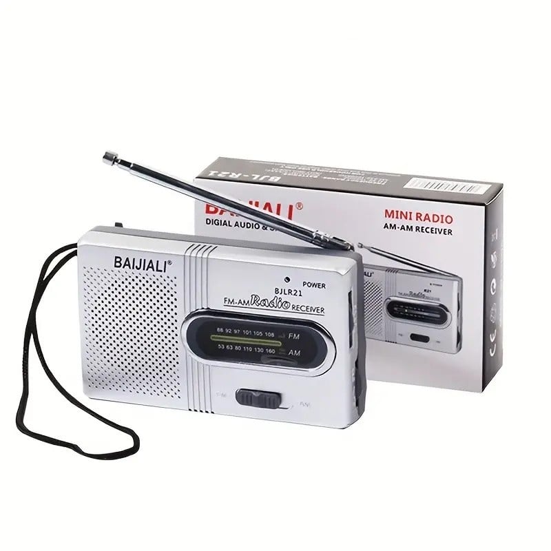 New Portable Elderly Pocket Mini Radio Built-in Speaker Full Band AM/FM Battery Long Standby Strong Signal For Outdoor Sport