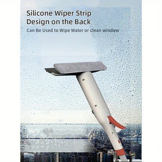 3-in-1 Glass Cleaning Kit with Spray, Wash and Scraper