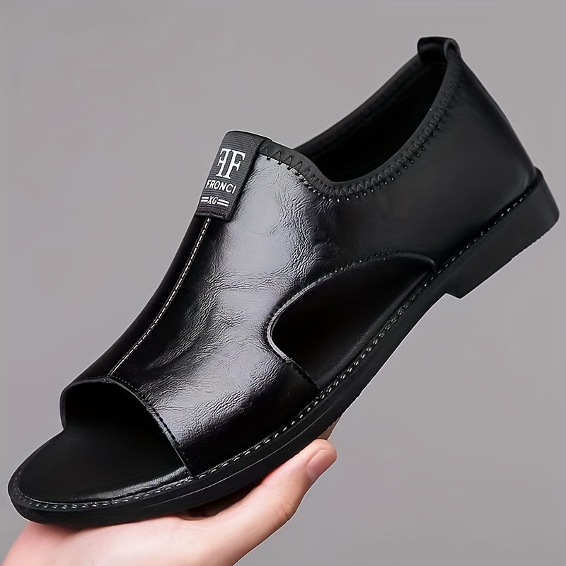 Brand Man Sandals Designer Fashion Leather Casual for Men Summer Comfortable Beach Slippers Outdoor Non-slip Men Sandalias 2024