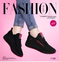 Spring and Summer Sports Shoes for Female Students Korean Version Air-permeable Running Shoes for Students
