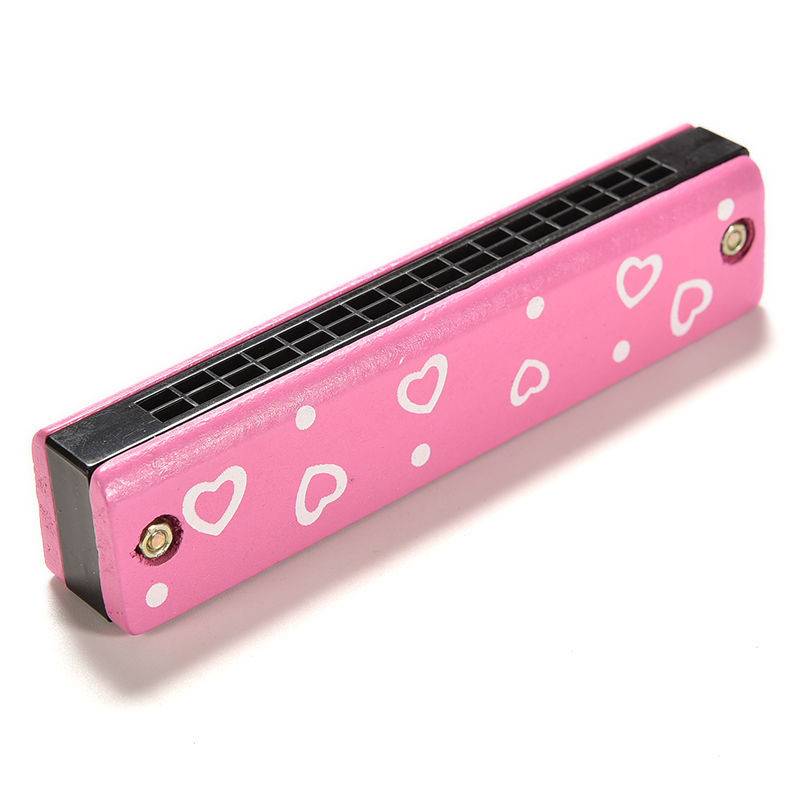 Funny Wooden Harmonica Kids Music Instrument Educational Child Attractive Toy