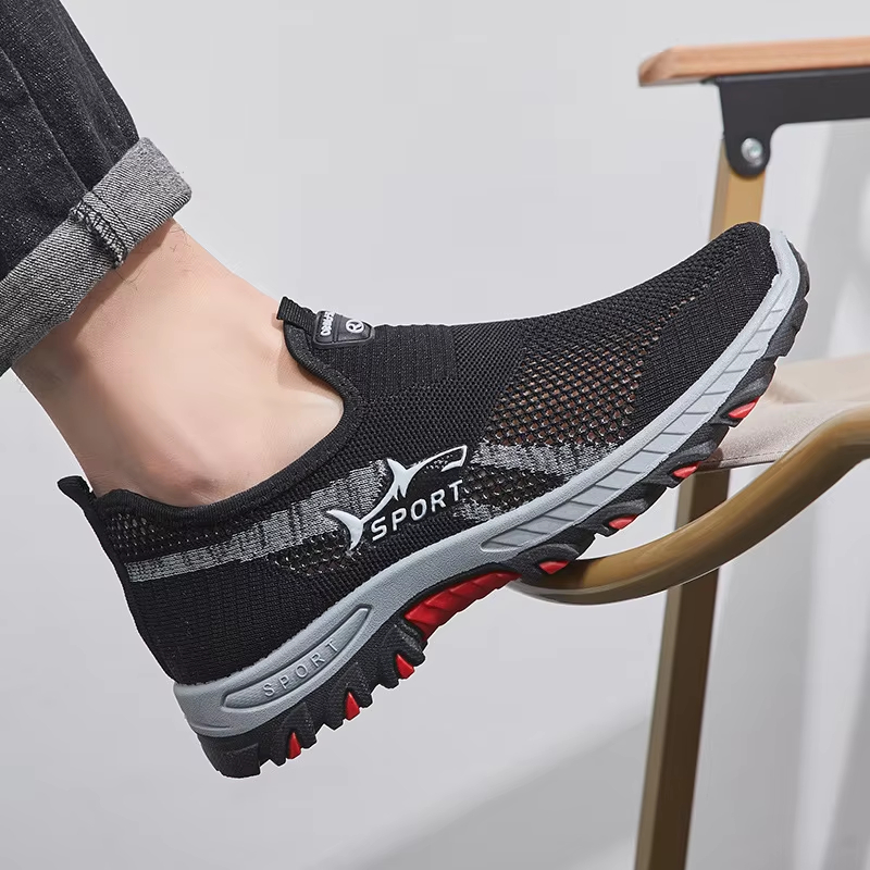 Summer Mesh Men Shoes Lightweight Sneakers Men Fashion Casual Walking Shoes 2024 Breathable Mens Hiking Shoes 2025 Fashion Shoes