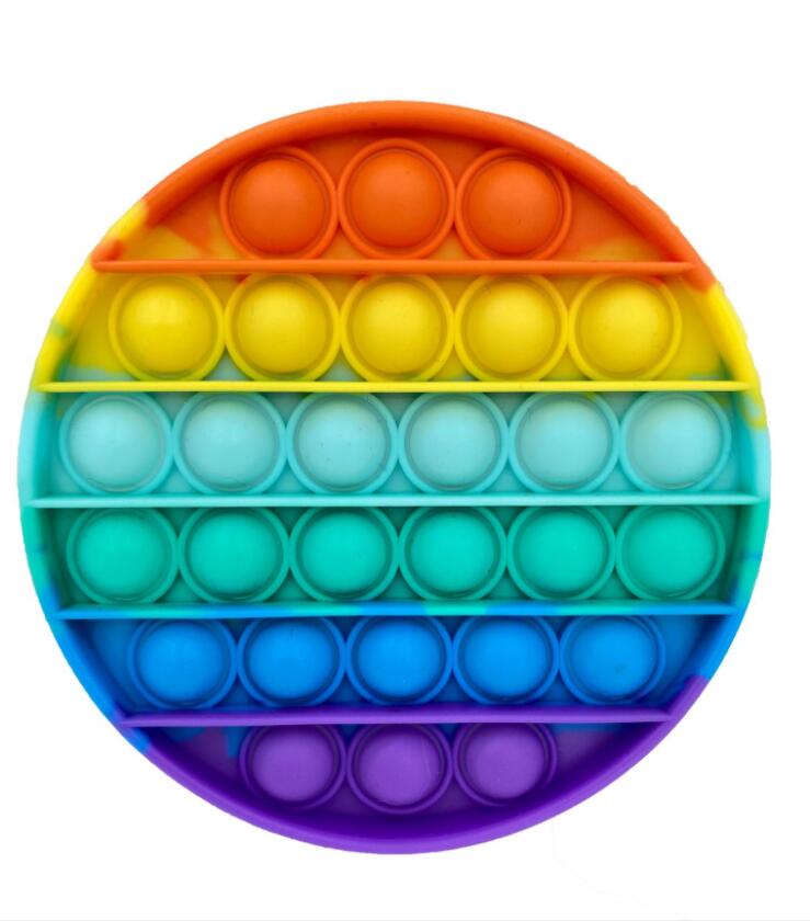 Sensory Pop Fidget Toy Box Squishy Figet Stress Reliever Toys Push Bubbleadult Child Funny Antis Stress Pop Reliver Toys