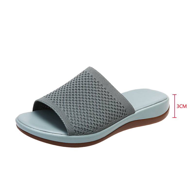 Women Sandals New Summer Sandals Shoes Women Heels Sandals Breathable Mesh Slipper Wedges Chaussure Femme Summer Flip Flops