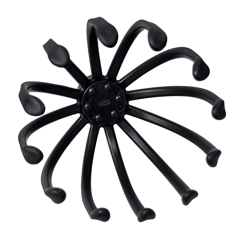 Electric Octopus Claw Scalp Massager Stress Relief Therapeutic Head Scratcher Stress Relief and Hair Stimulation Hands-Free USB