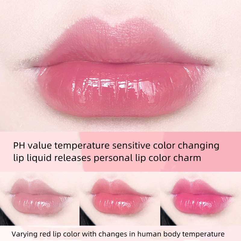 OMGA Honey Peach Girl Crystal Warm Color Changing Lipstick Moisturizing and Makeup Keeping Honey Peach Moisturizing lipstick