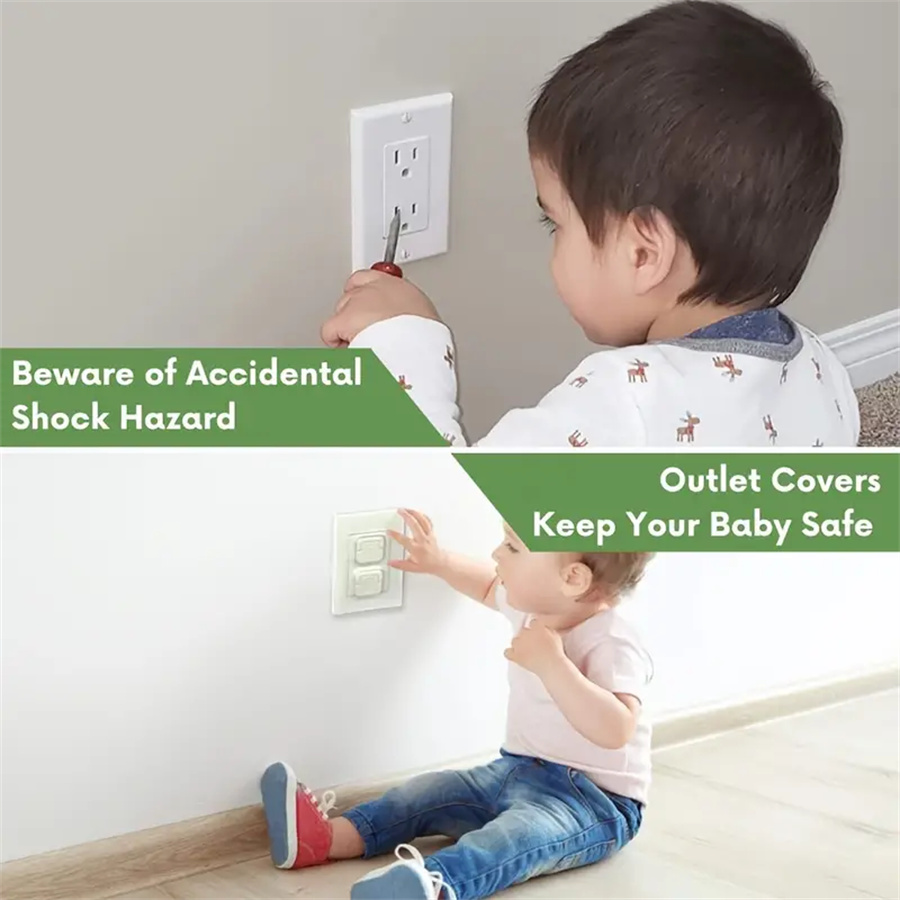 10 socket covers/set baby proof socket protector child safety plug cap difficult for children to remove electric shock protector