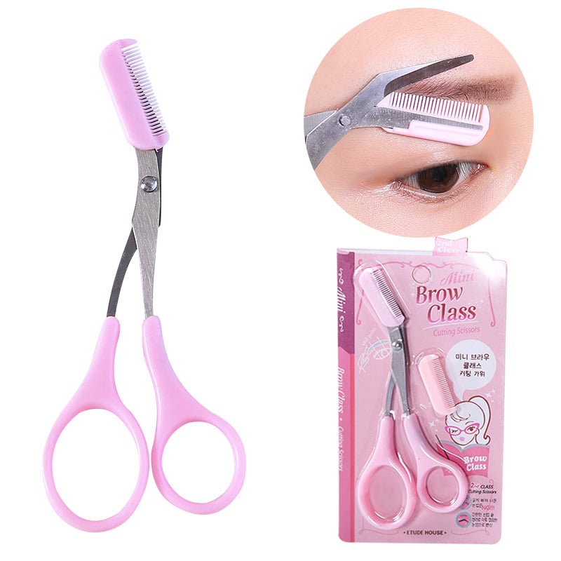 Eyebrow Shaping Cut Scissors Comb Hair Remover Beauty Scissors Shaver Makeup Tools Hair Grooming