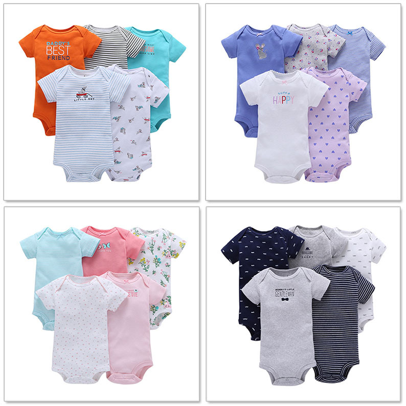 1PC Premium Rib-Knit Short-Sleeve Baby Bodysuit – Ultra-Soft, Fade-Resistant & Easy-Change Snap Closur