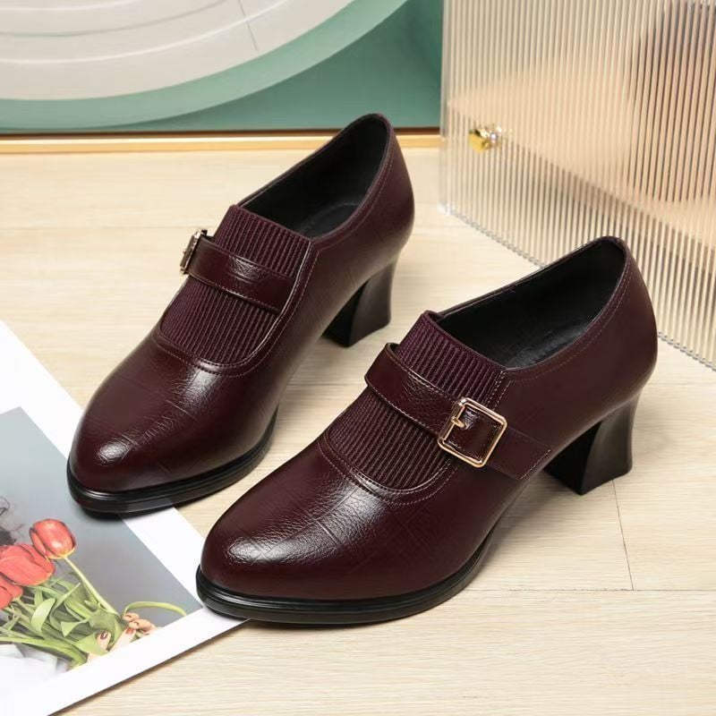 Women's British-Style Summer Loafers Breathable Mesh Leather Flats Soft Sole Perforated Design Comfortable Slip-On Shoes