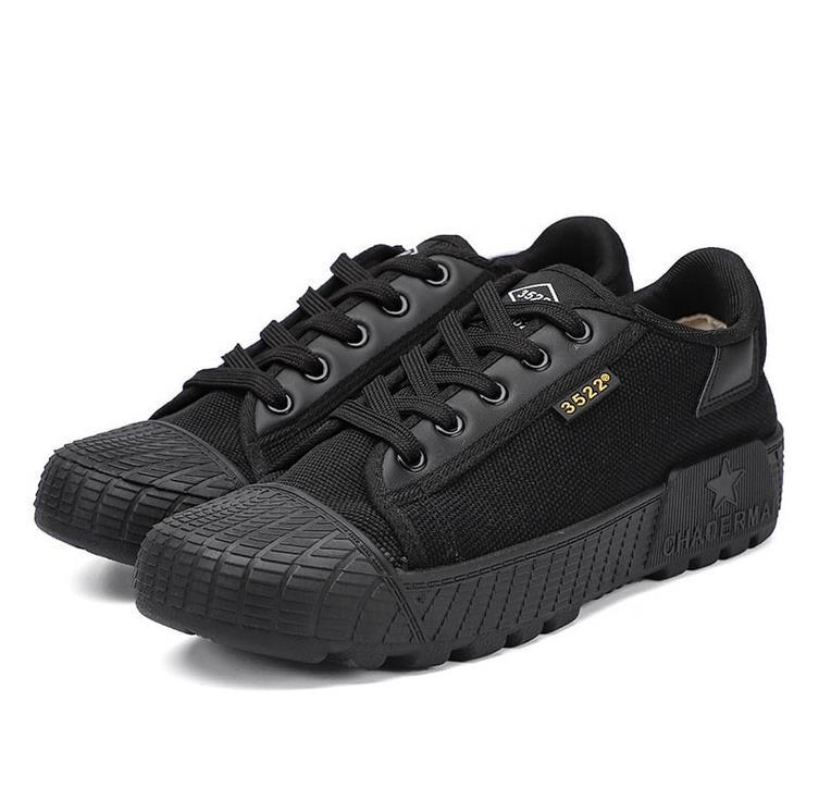 Anti-slip and wear-resistant Site work Farming shoes Labour insurance shoes Low top canvas breathable Anti-odour rubber shoes