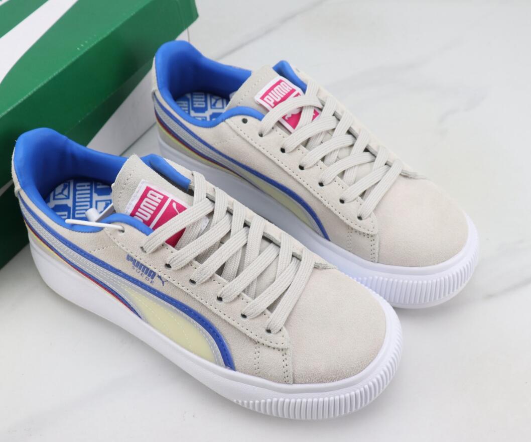 PUMA 2025 Women's Suede Mayu Up - Lightweight, Breathable, Thick-Sole Trendsetter Running Shoes