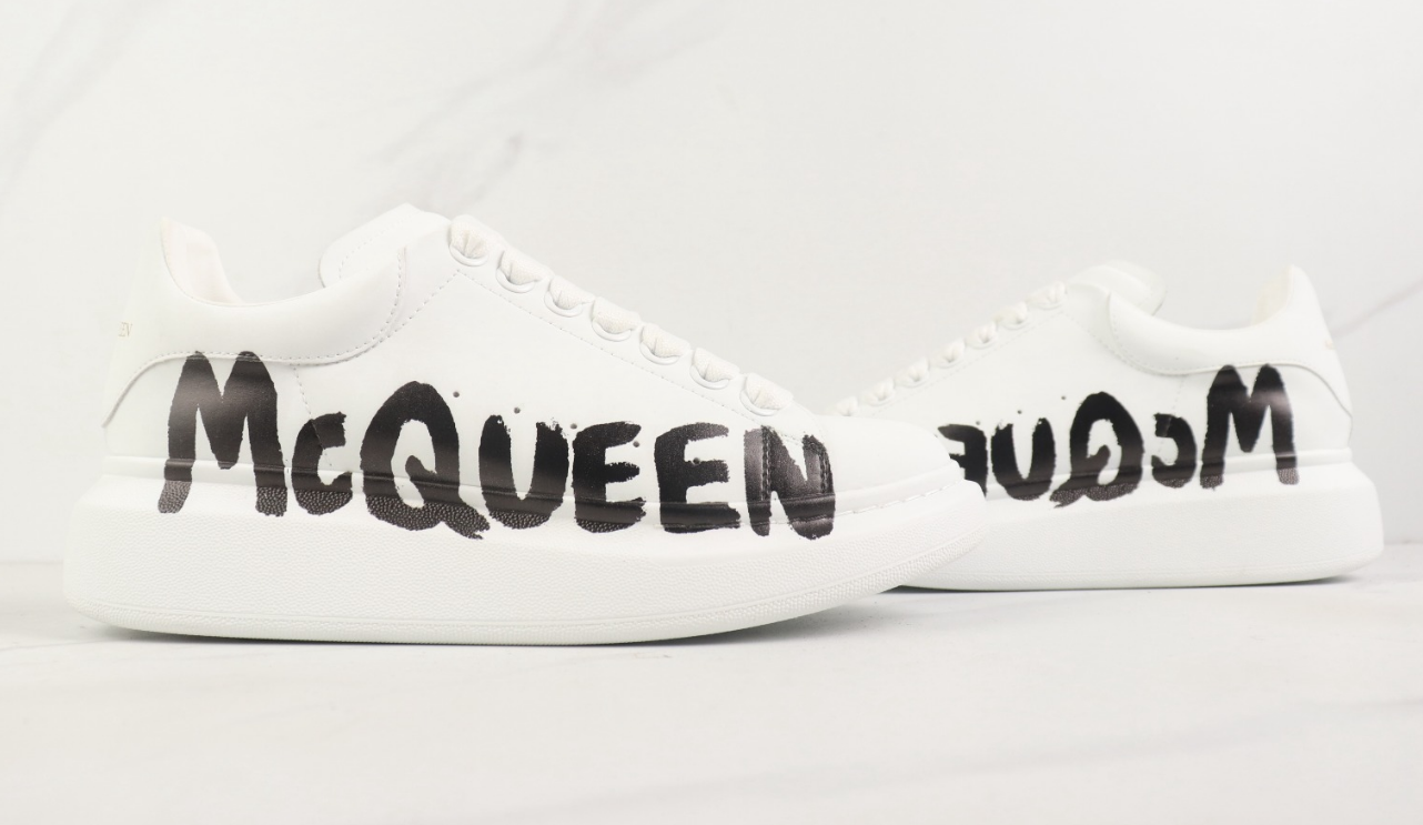 Alexander McQueen sole sneakers low top casual shoes small white shoes