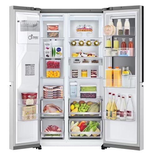LG 668L INSTAVIEW SIDE BY SIDE FRIDGE SILVER