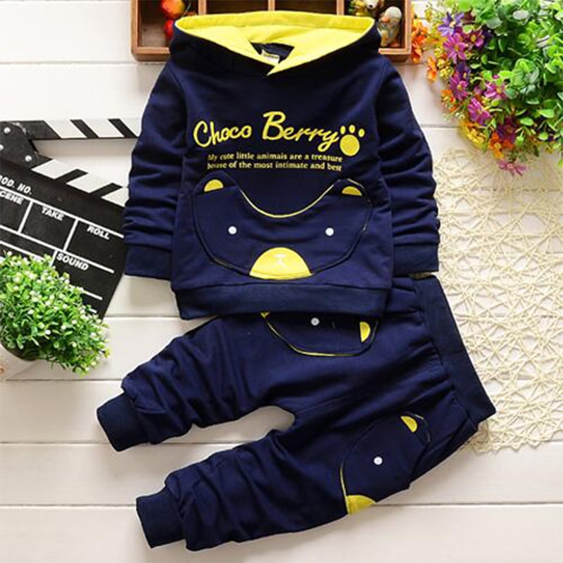 baby Kids Boys Girls Autumn Sport Suit Children Clothing Set Toddler Casual Kids Clothes