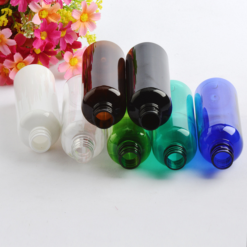 1pc / 100ml round shoulder watering can, cosmetic perfume spray bottle, split bottle plastic bottle, PET spray bottle