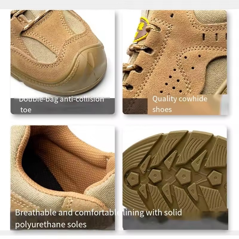 Lightweight Comfortable Protect Safety Shoes Men Puncture-Proof Spark Proof Wear-resistant Anti-slip Work Shoes Men's Shoes