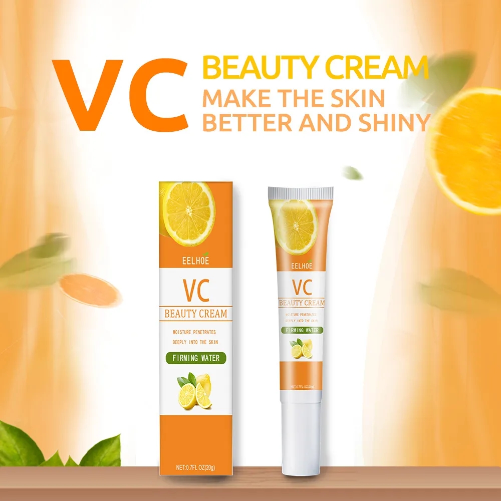 Eelhoe Whitening Face Cream Vitamin C Fade Freckls Dark Spots Pigmentation Melanin Facial Gel Moisturizing Firming Skin Care