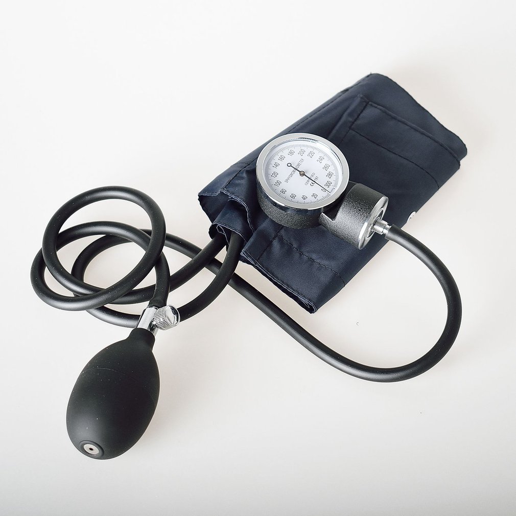 Professional Stethoscope With Meter Mercury Sphygmomanometer Blood Pressure Watch Monitor Doctors Nurse Medical Stethoscope Cuff