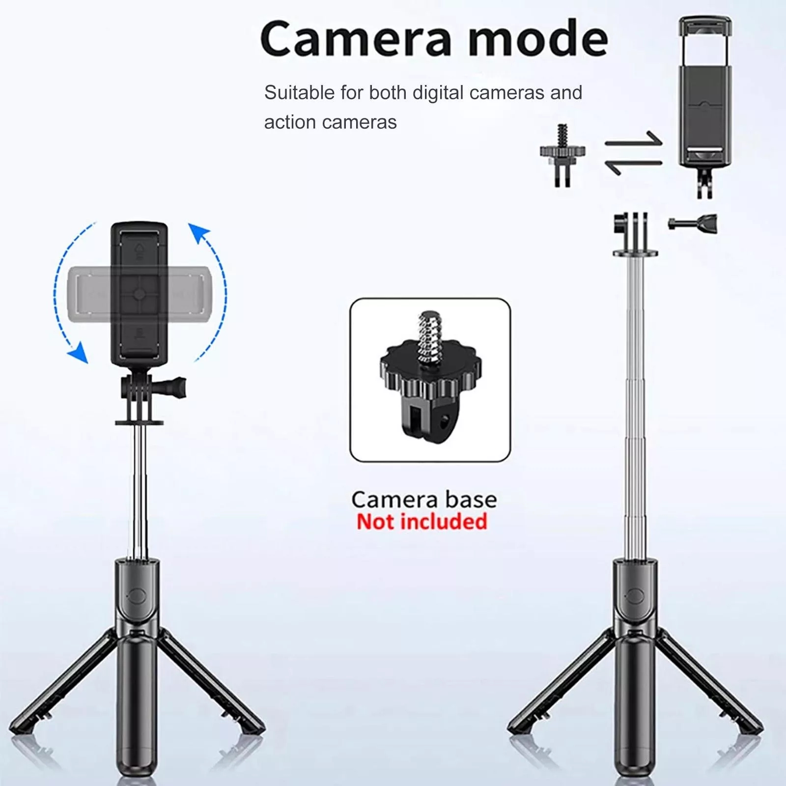 New 68CM tripod multifunctional three in one selfie pole outdoor wireless remote control photography